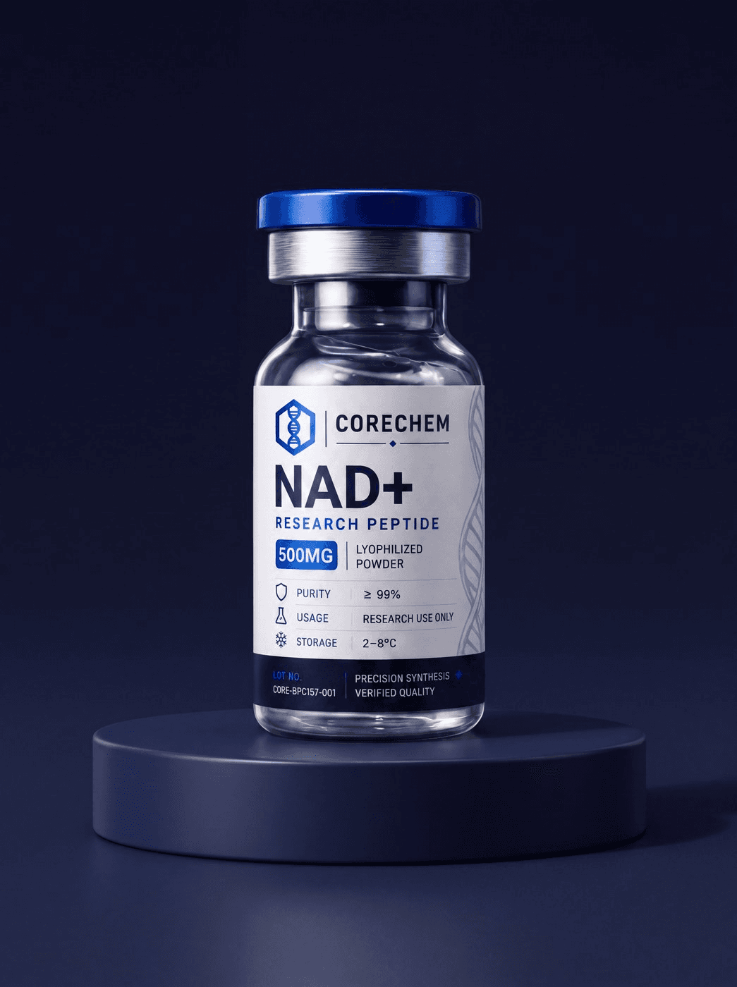NAD+ — research reference material vial