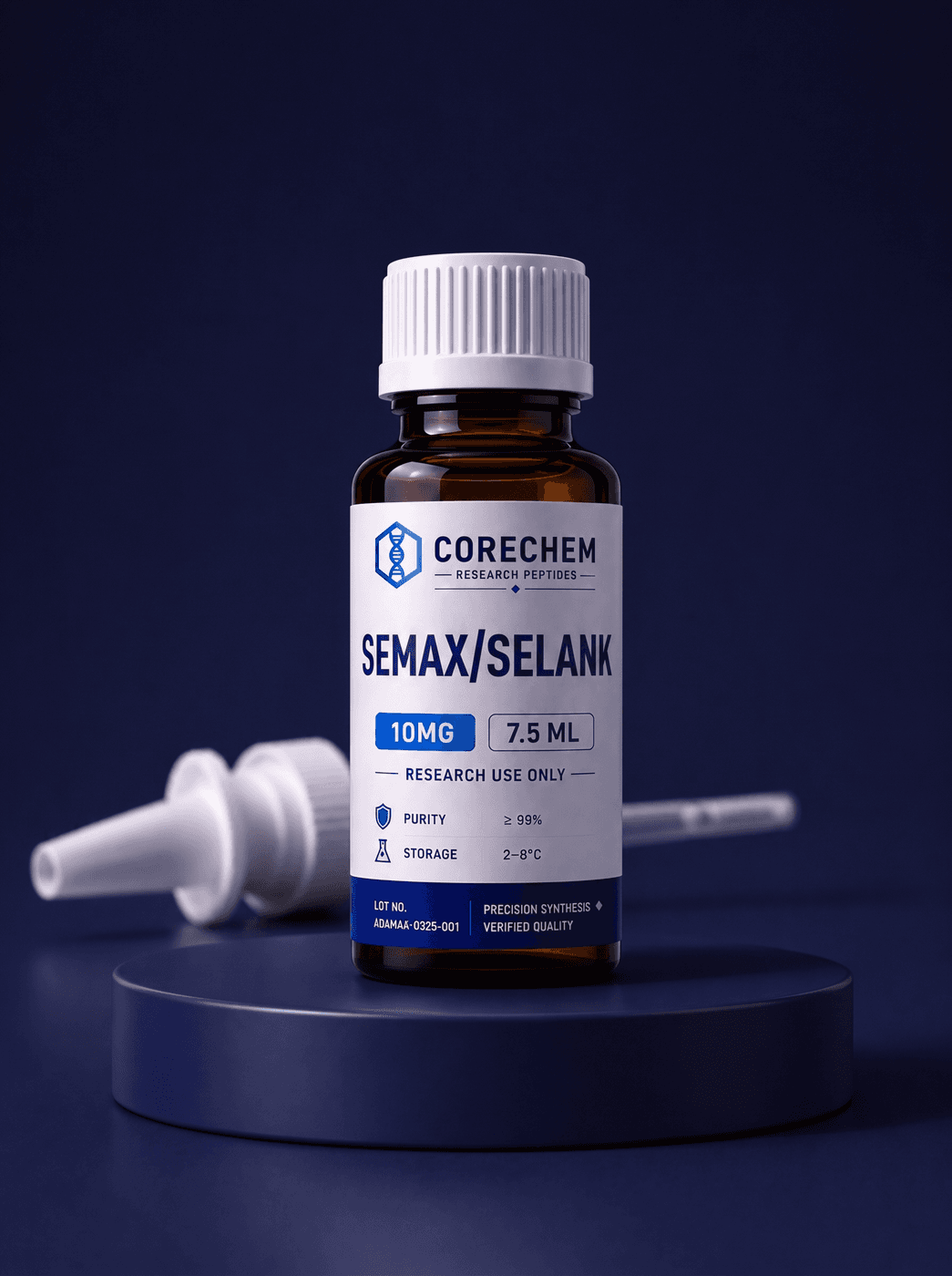Semax / Selank Blend Solution Reference Material — analytical reference material for in-vitro laboratory research