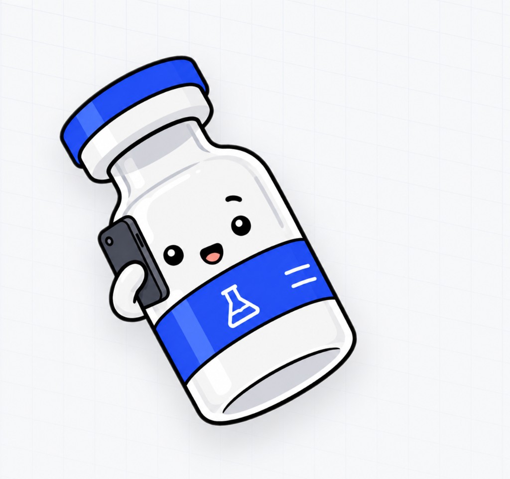 CoreChem Labs support mascot on the phone