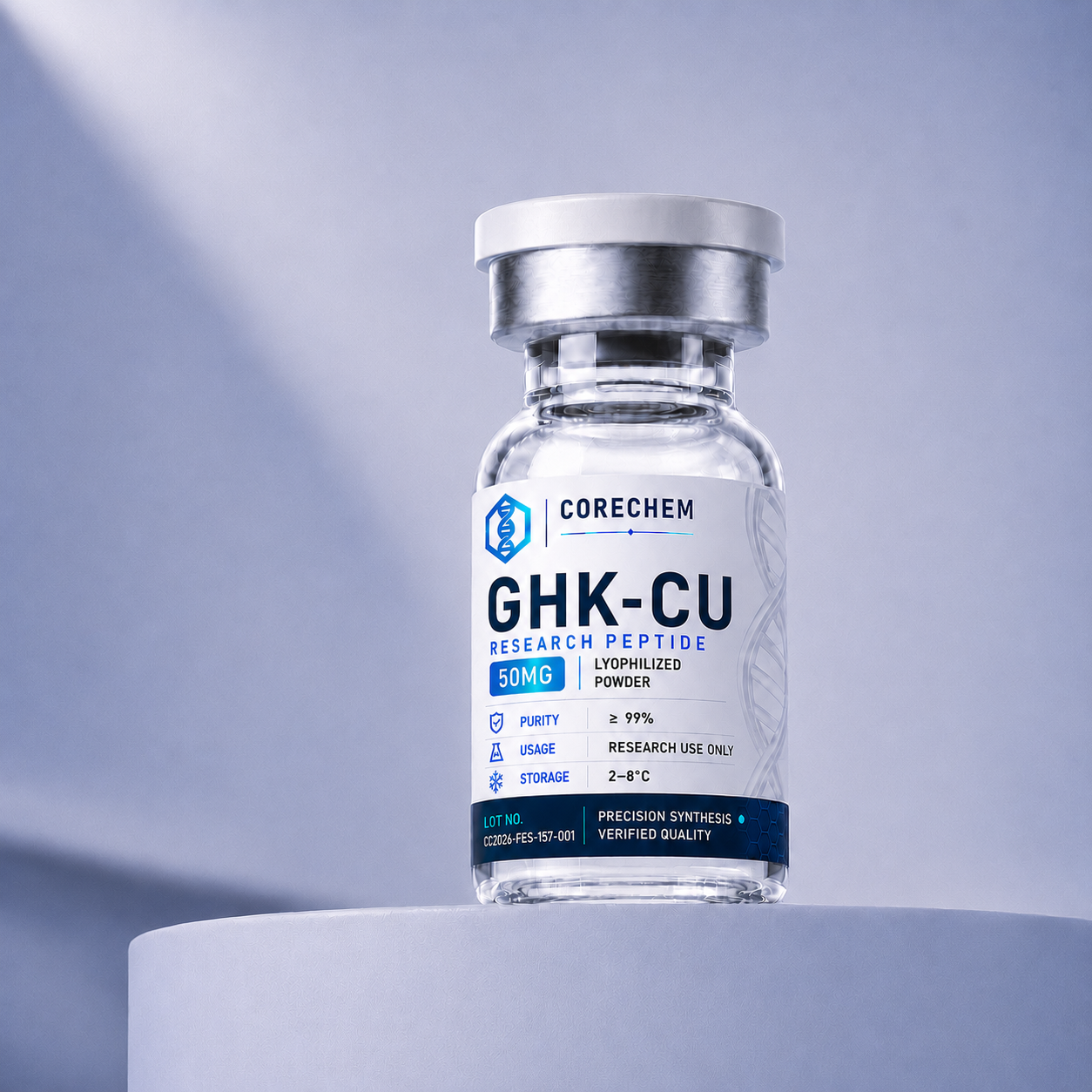GHK-Cu Copper Peptide Analytical Reference Standard — analytical reference material for in-vitro laboratory research